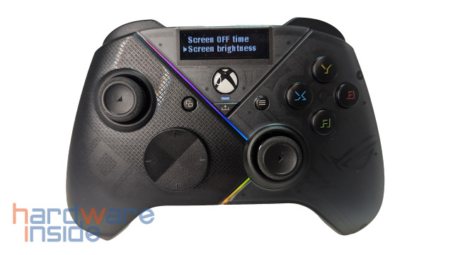OLED Screen des ROG Raikiri Pro Controller