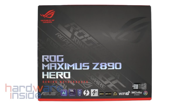 Verpackung des ASUS ROG MAXIMUS Z890 HERO