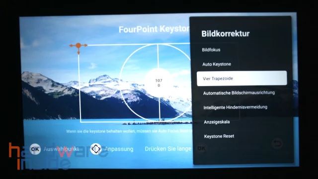 Wanbo T2 Ultra manuelle Kalibrierung